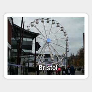 Ferris Wheel Bristol at Christmas Sticker